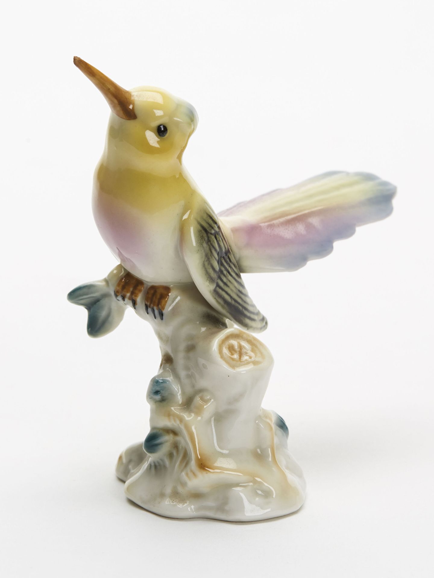 Vintage Dresden Porcelain Exotic Bird Figure 20Th C.