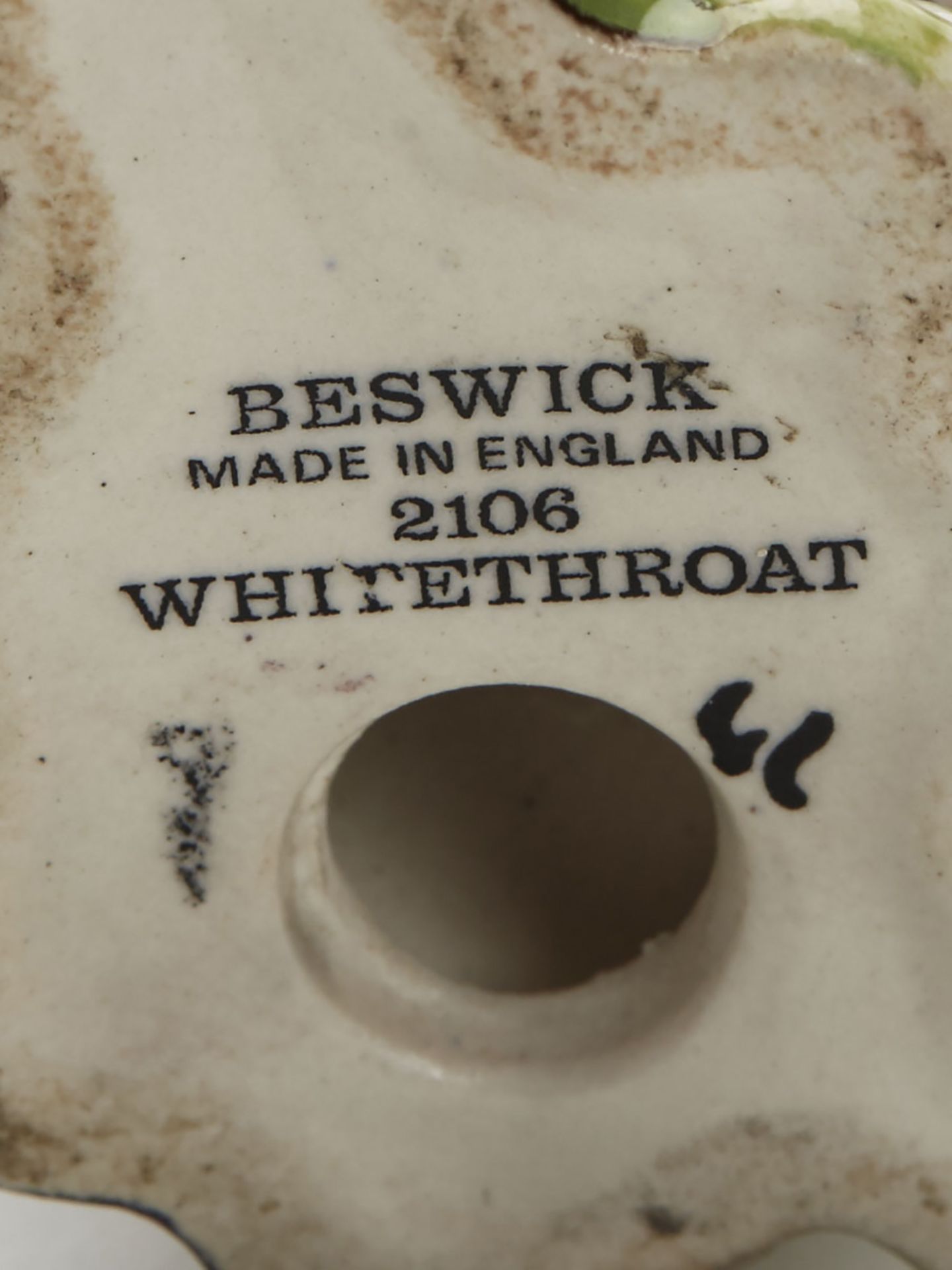 Vintage Beswick Pottery Figure Whitethroat Bird 20Th C. - Image 7 of 7