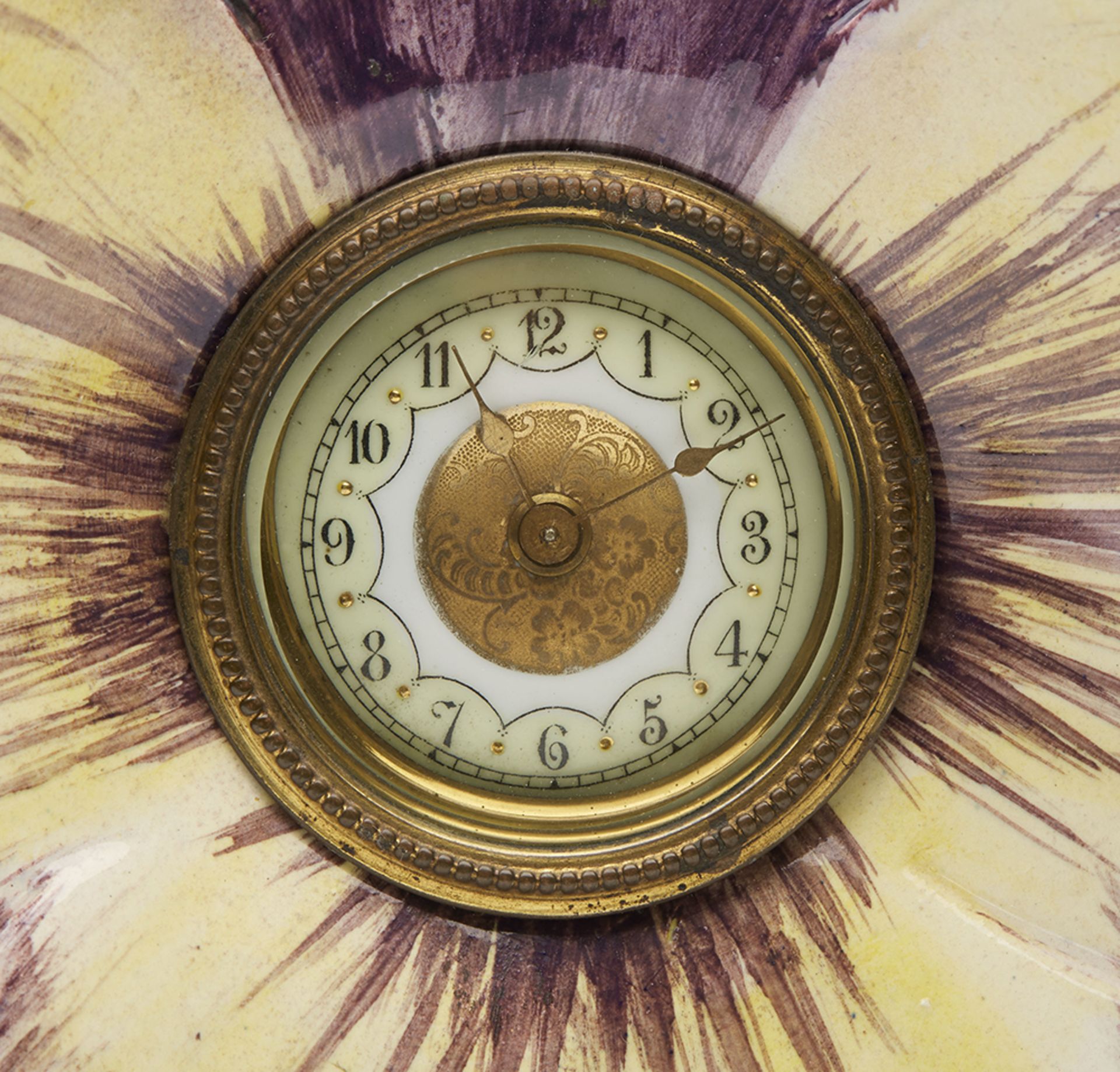 Rare Antique Majolica Floral Clock By Delphin Massier Vallauris C.1880 - Image 2 of 9