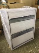 (5Ivy) Pre-Built 5X White 600Mm Base Cabinets With 3 Pan Drawers Fitted To The Cabinet (We Can