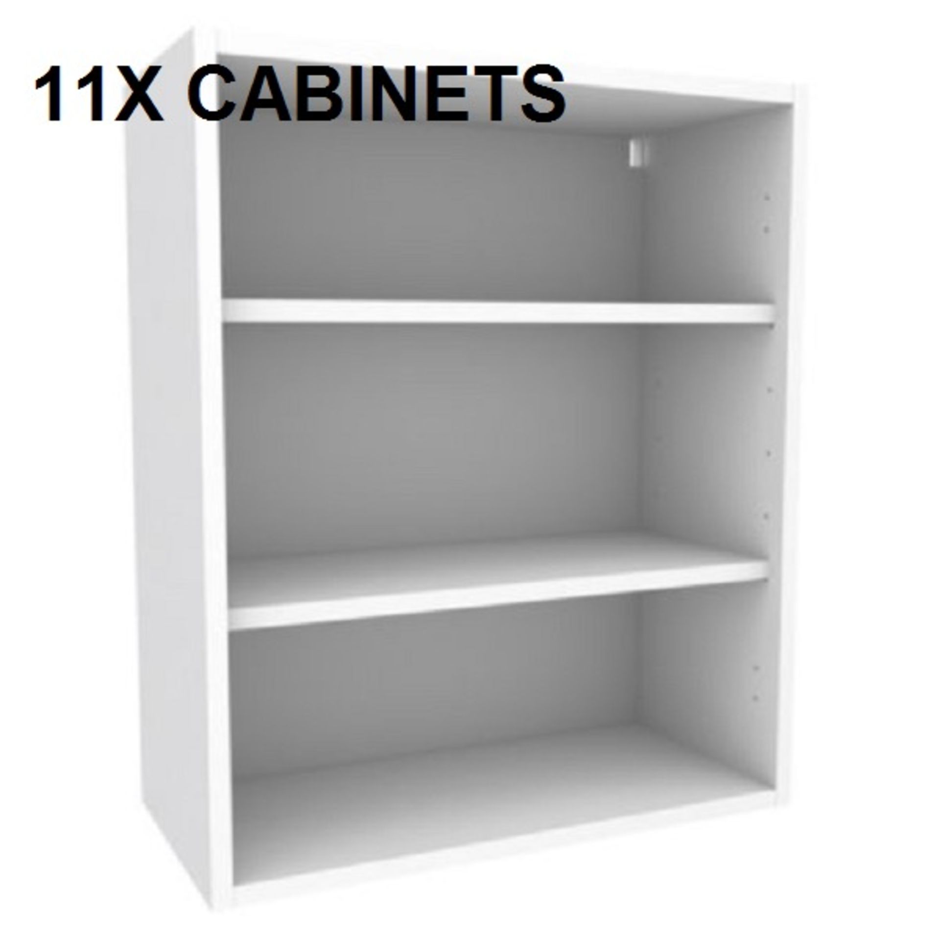 10X B&Q Cooke & Lewis White 300Mm X 720Mm Standard Height Wall Cabinets X10 Ten Brand New & Boxed.