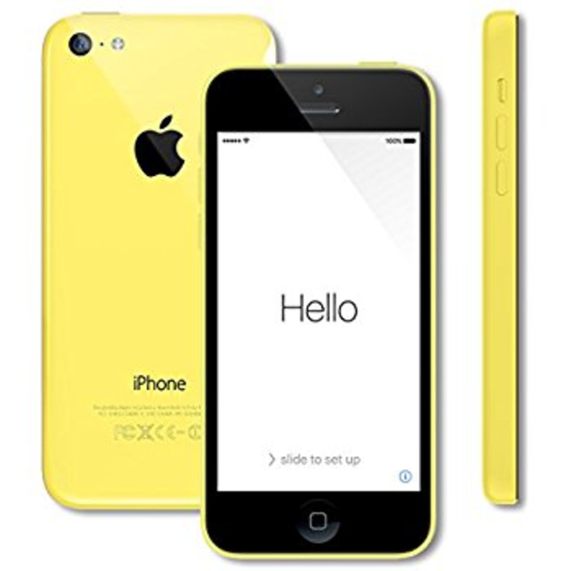 1 x Apple iPhone 5C 16GB - Yellow. Unlocked - Any Network. Apple Refurbished - As New Condition. - Image 3 of 4