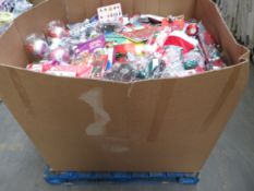 (M100) LARGE PALLET TO CONTAIN 100'S OF VARIOUS CHRISTMAS, HOMEWARE & TOY ITEMS SUCH AS: DISNEY