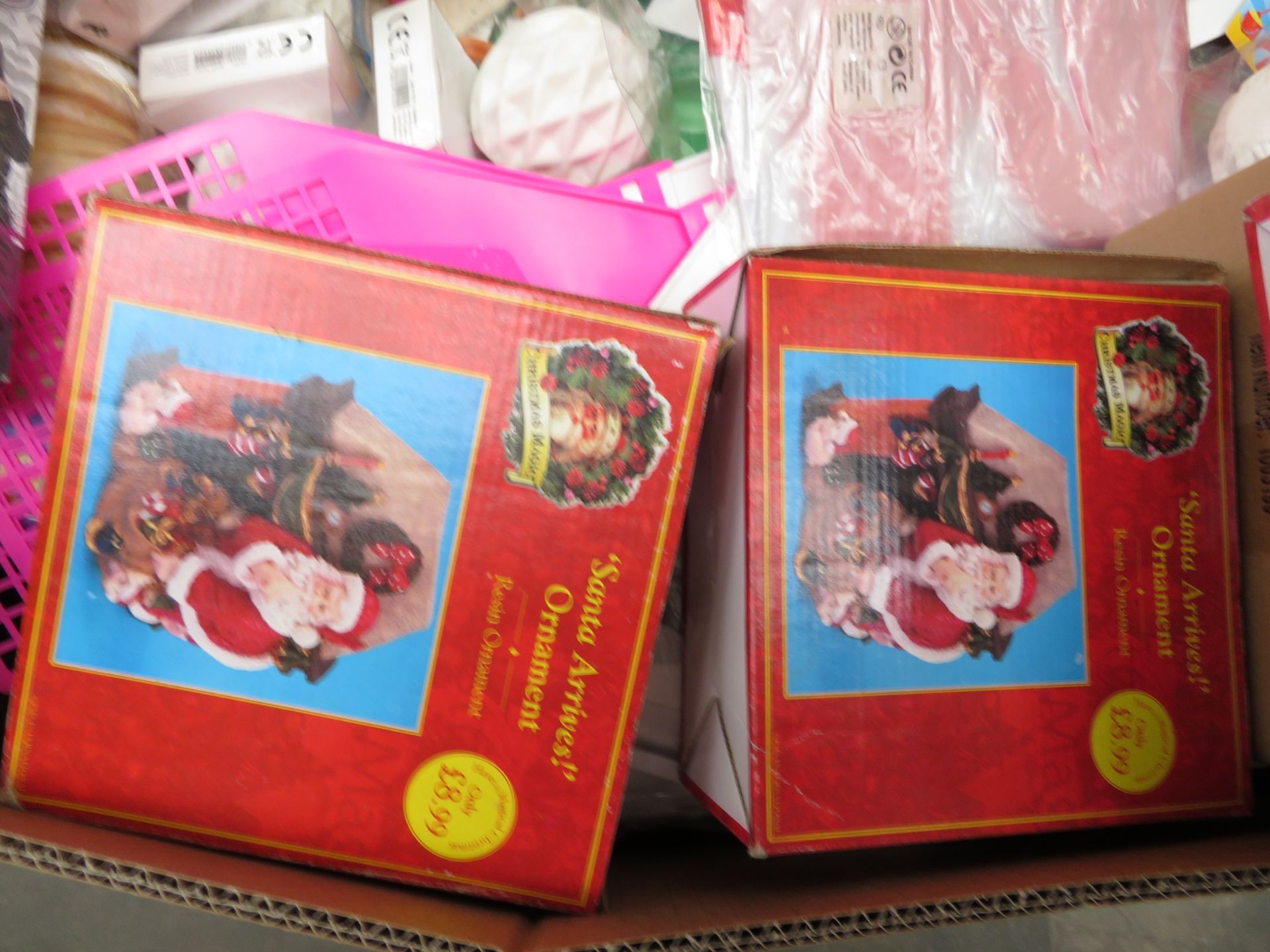 (M109) LARGE PALLET TO CONTAIN 100'S OF VARIOUS CHRISTMAS, HOMEWARE & TOY ITEMS SUCH AS: SANTA - Image 3 of 5
