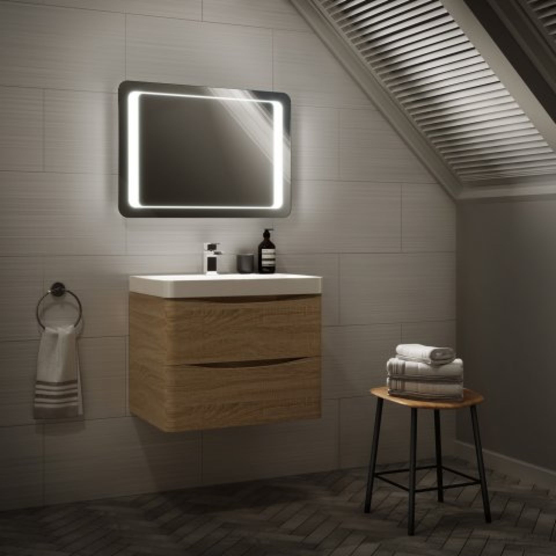 (K81) 700x500mm Quasar Illuminated LED Mirror RRP £349.99. This illuminated bathroom mirror is a - Image 5 of 7