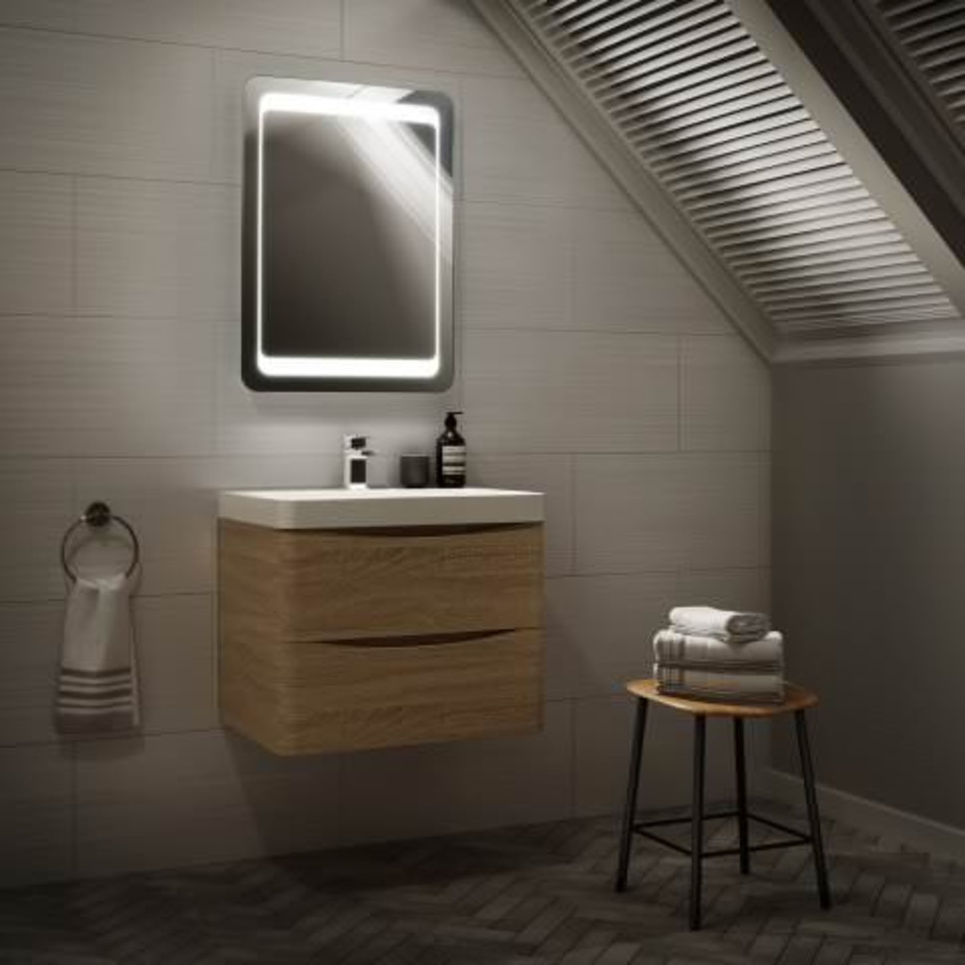 (K81) 700x500mm Quasar Illuminated LED Mirror RRP £349.99. This illuminated bathroom mirror is a - Image 4 of 7