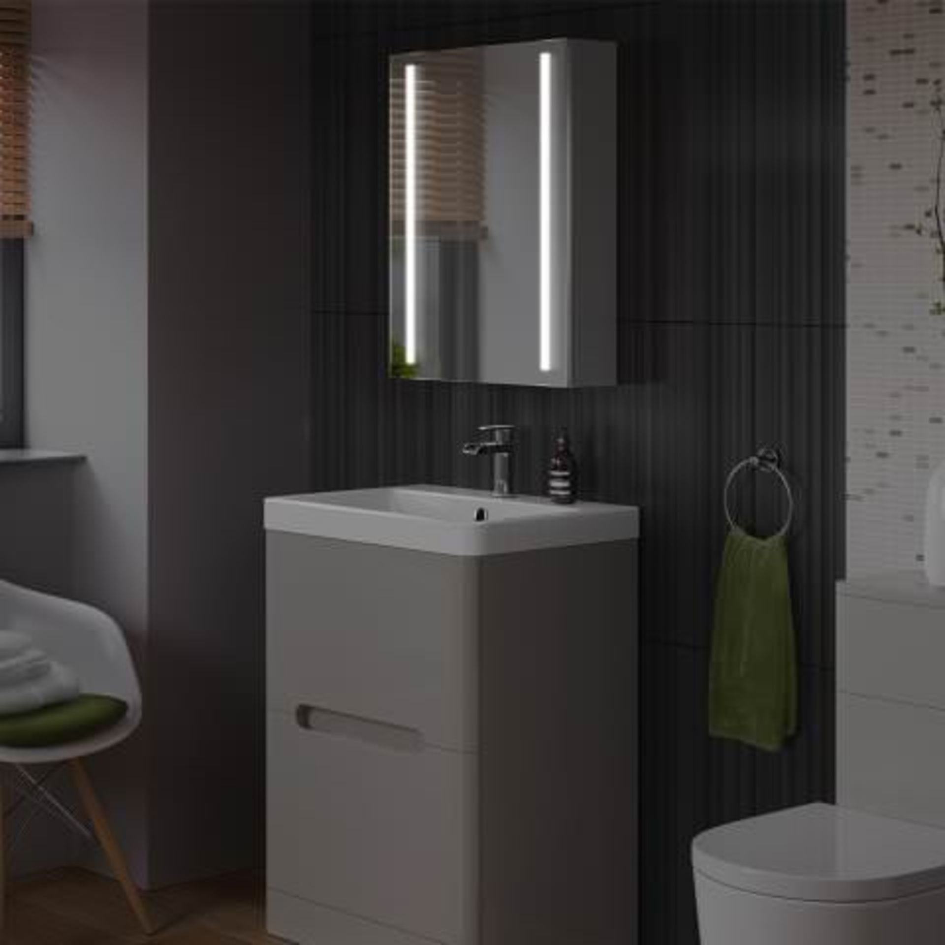 (K162) 500x650mm Dawn Illuminated LED Mirror Cabinet. RRP £349.99. Perfect Reflection The featured - Image 5 of 5