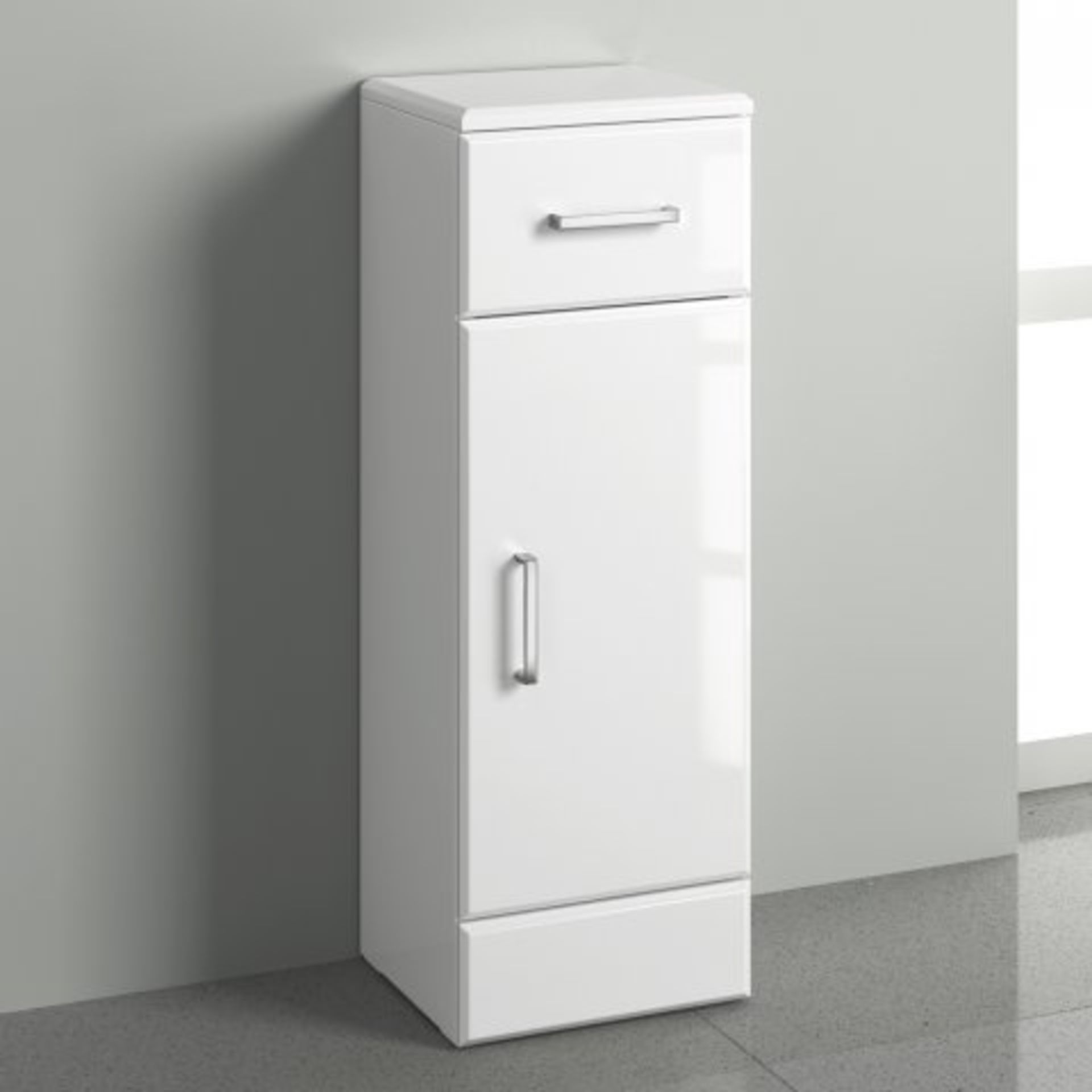 (A133) 250x330mm Quartz Gloss White Small Side Cabinet Unit. RRP £143.99. This state-of-the-art - Image 2 of 3