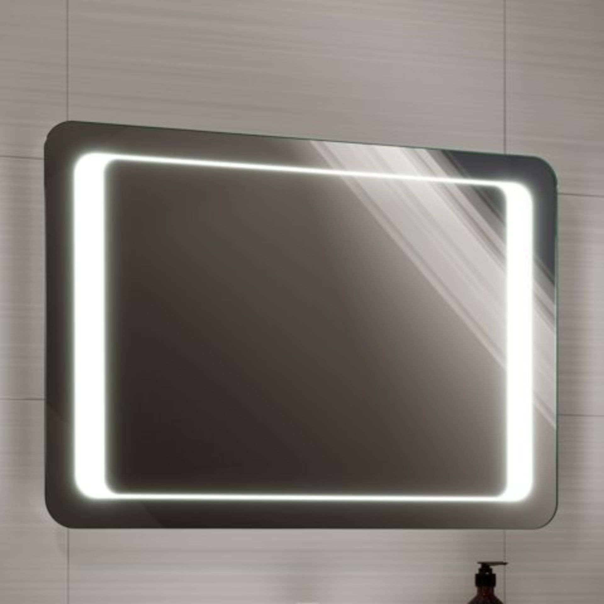 (K81) 700x500mm Quasar Illuminated LED Mirror RRP £349.99. This illuminated bathroom mirror is a