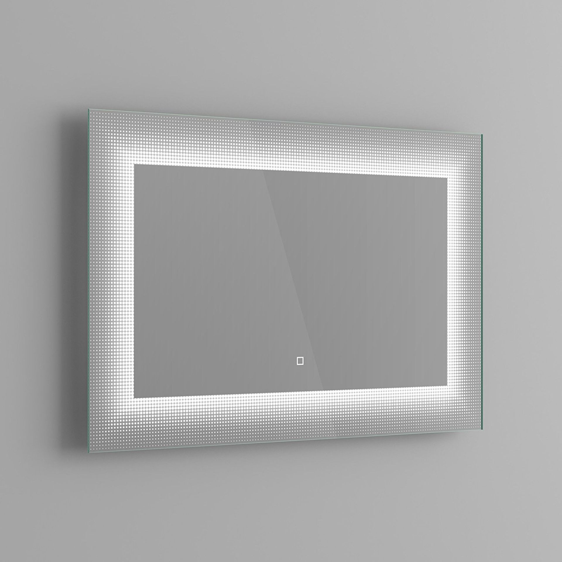 (A225) 900 x 600 mm Modern Illuminated LED Bathroom Mirror Light Sensor + Demister. RRP £399.99. - Image 3 of 5