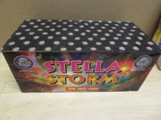 1 x British Bulldog Firework Company- Stella Storm 200 Shot Extra Large Cake Firework. RRP £160.