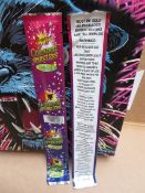 144 x Packs of 5 Black Cat Colored 10 Inch Easy Light Sparklers. RRP £1 per pack, giving this lot