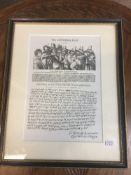 The Gunpowder Plot Conspirators Guy Fawkes Lord Monteagle Letter Print c1880