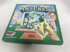 Retro Gaming - 1980s Commodore 64 & 128 Diskette & Boxed Games Cards ROBOT RASCALS
