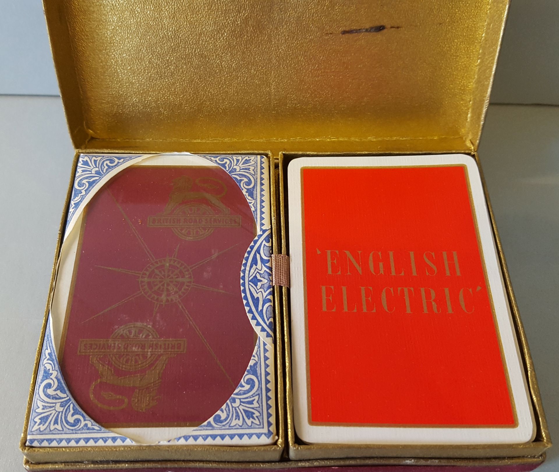 Vintage Retro Collectors De La Rue London Playing Cards English Electric