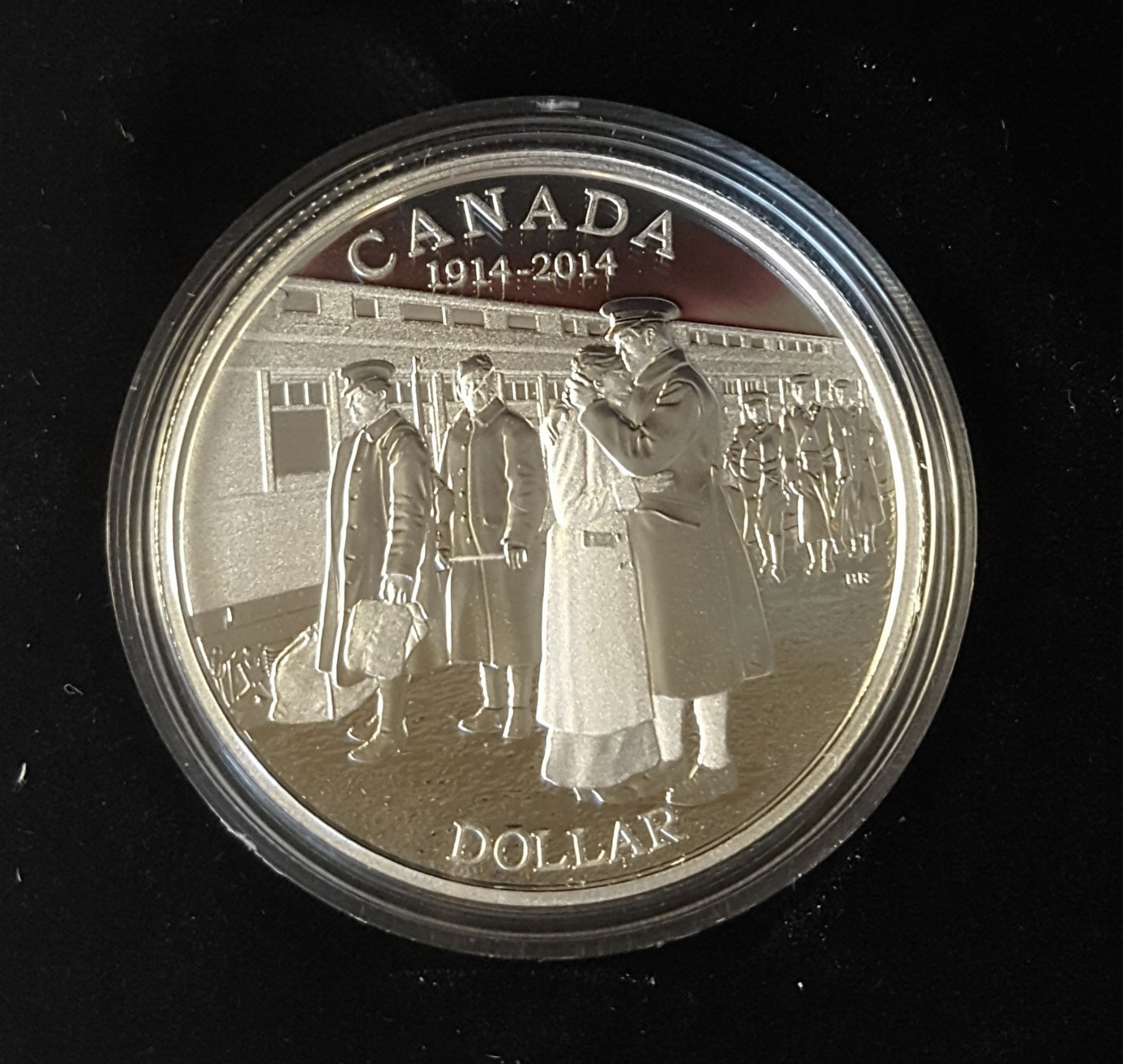 Vintage Collectable 2014 Proof Silver Dollar 100th Anniversary First World War - Image 2 of 4