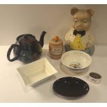 Vintage Retro Parcel of China Includes Tea Pot Pig Money Box, etc. NO RESERVE