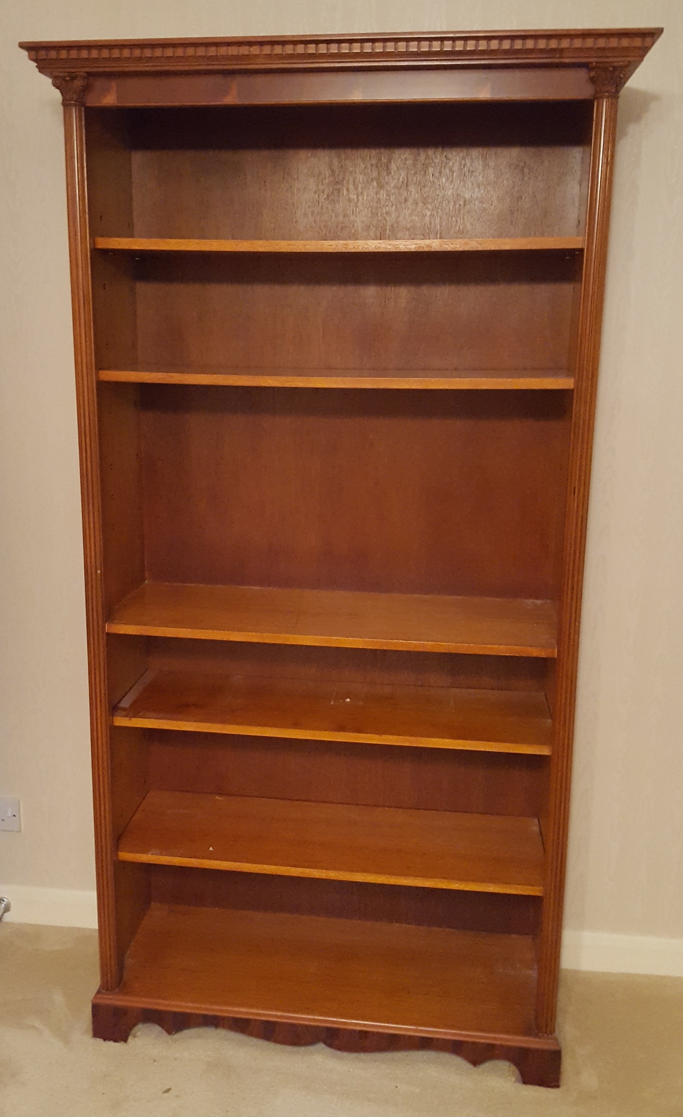 Tall Modern Wooden Bookcase NO RESERVE