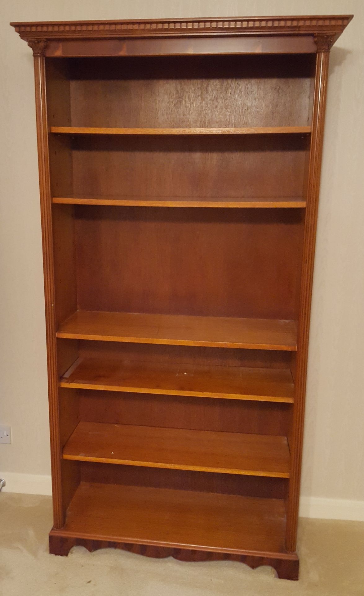 Tall Modern Wooden Bookcase NO RESERVE