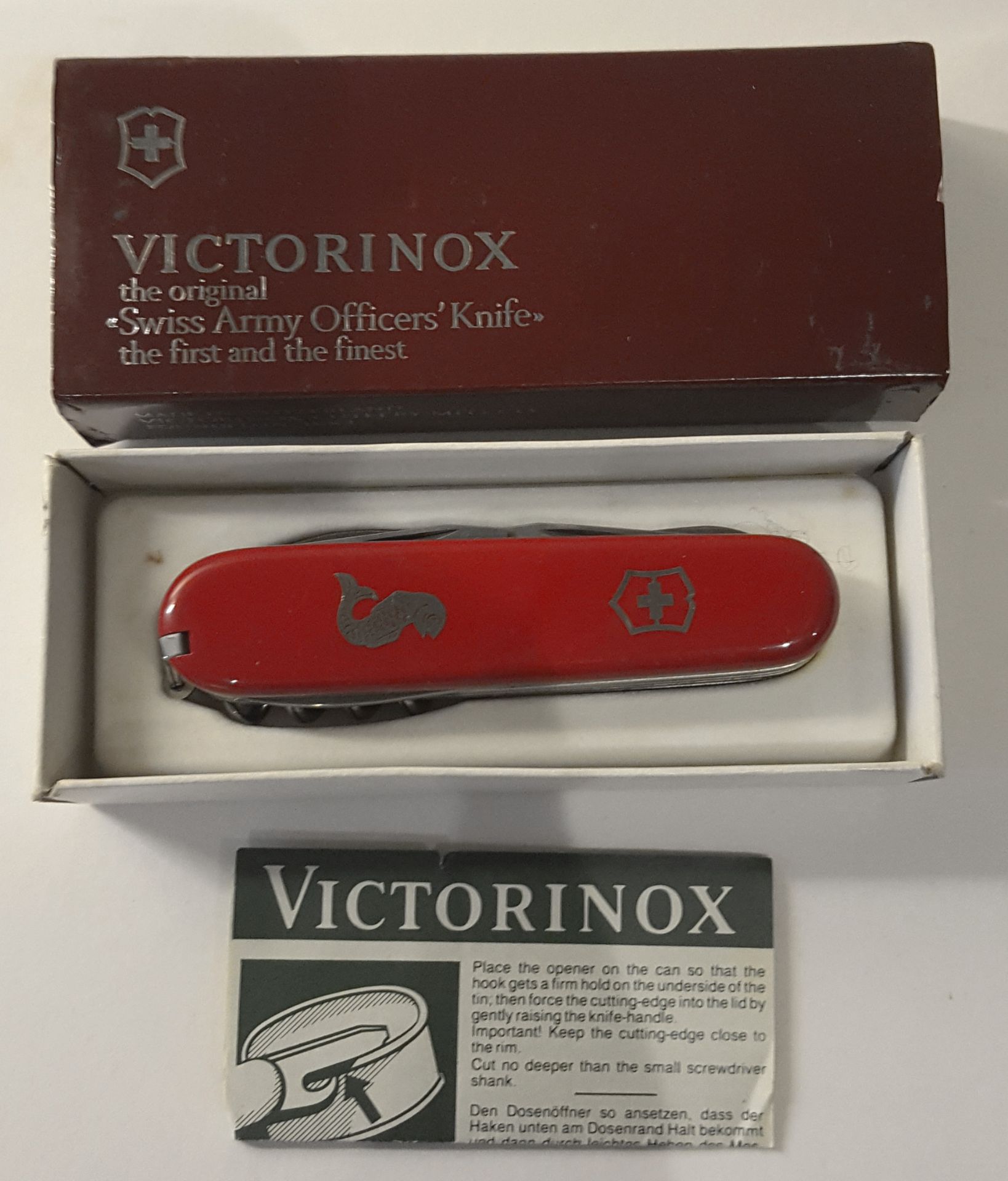 Vintage Retro Victorinox Original Swiss Army Officers Knife in Original Box