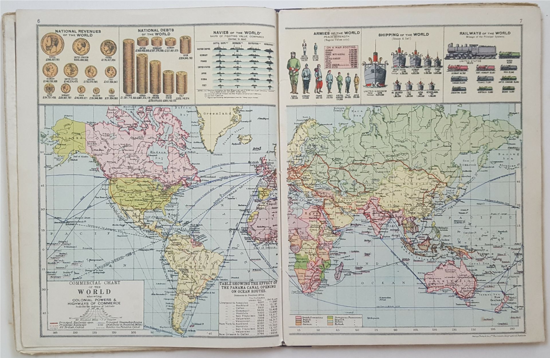 Vintage 'The Royal Primrose Atlas' c1914 Includes War Map NO RESERVE - Image 2 of 3