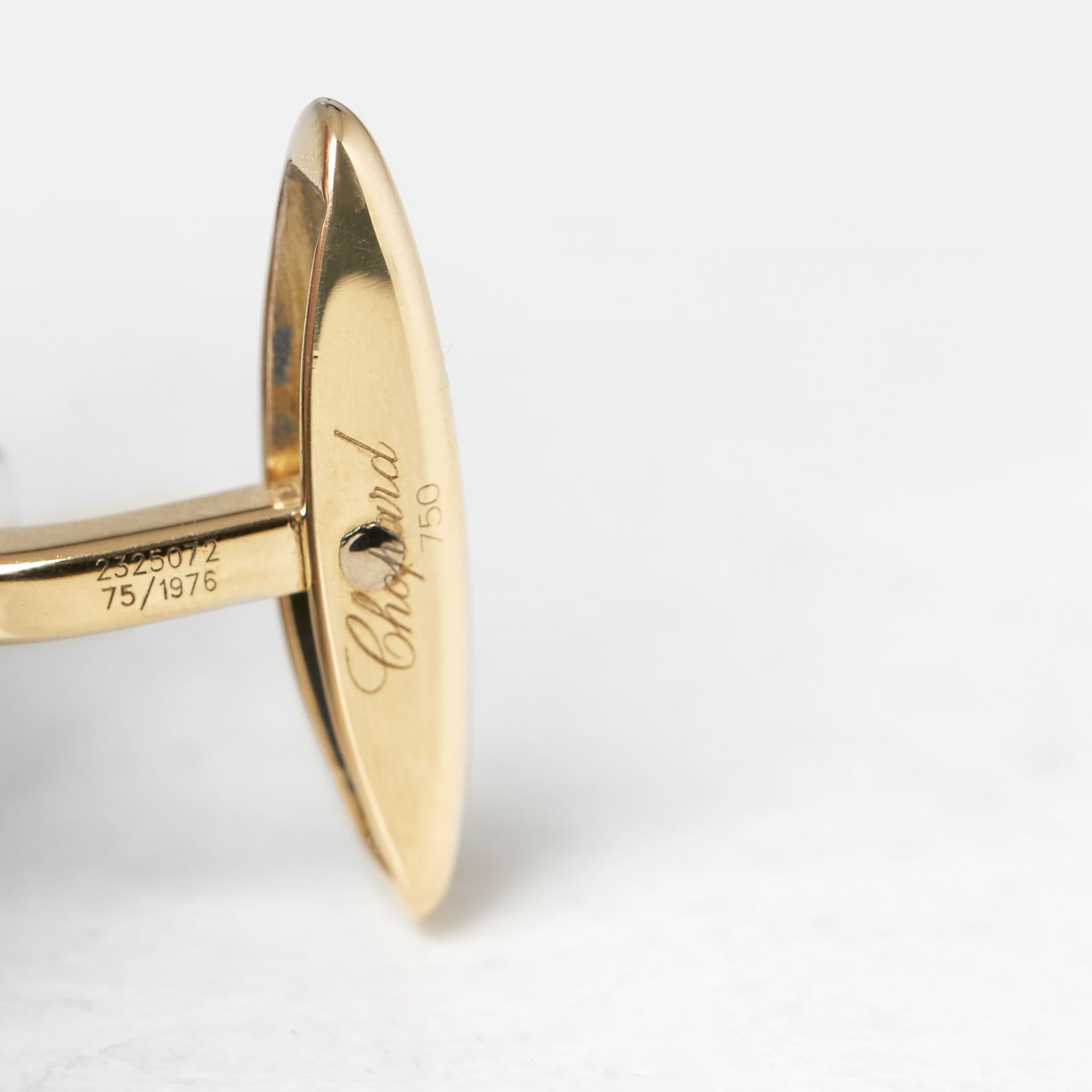 Chopard 18k Yellow Gold Happy Diamonds Cufflinks - Image 11 of 11