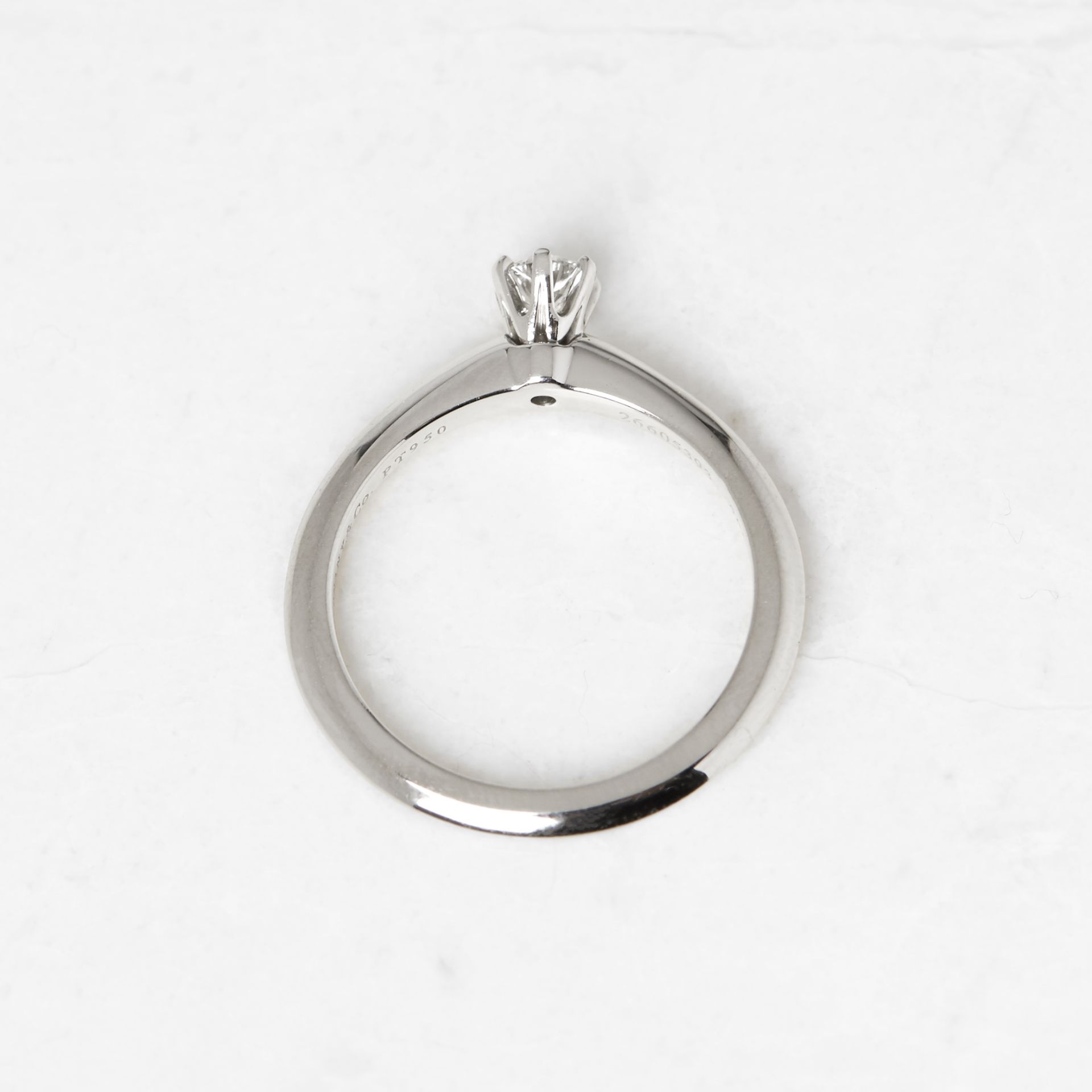Tiffany & Co. Platinum 0.20ct Diamond Engagement Ring - Image 4 of 11