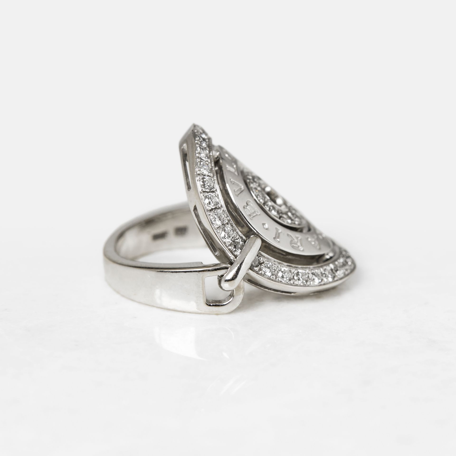 Bulgari 18k White Gold Diamond Cerchi Ring - Image 10 of 12