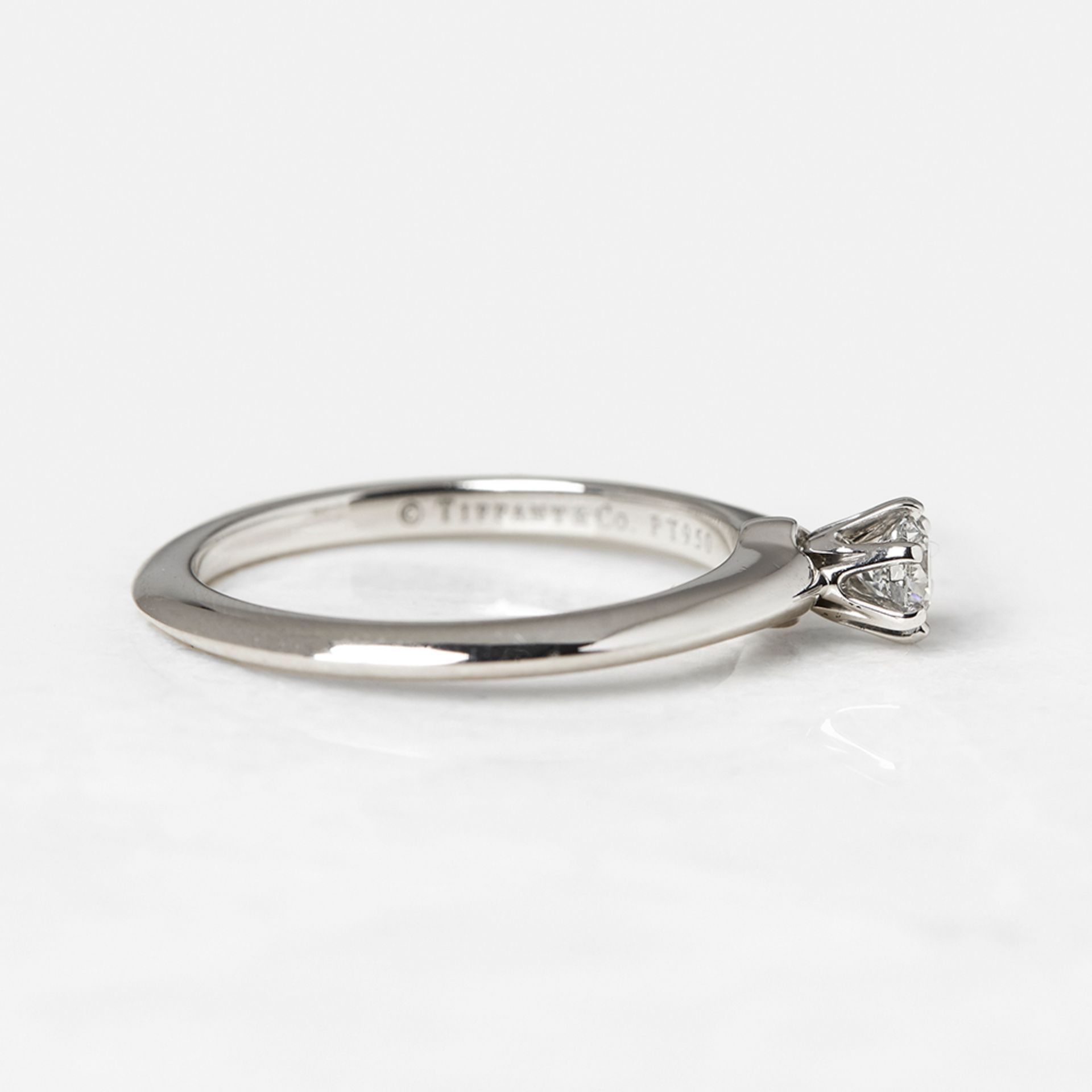 Tiffany & Co. Platinum 0.20ct Diamond Engagement Ring - Image 7 of 11