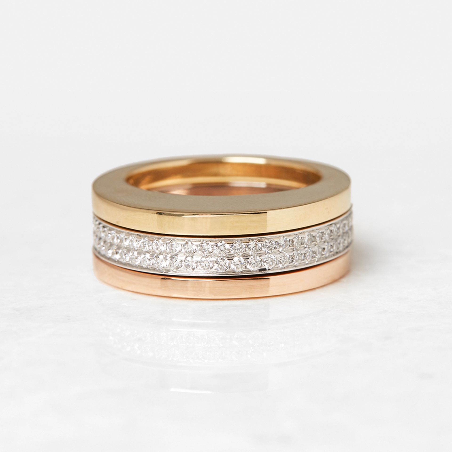 Tiffany & Co. 18k White, Rose & Yellow Gold Stackable Rings - Image 2 of 7