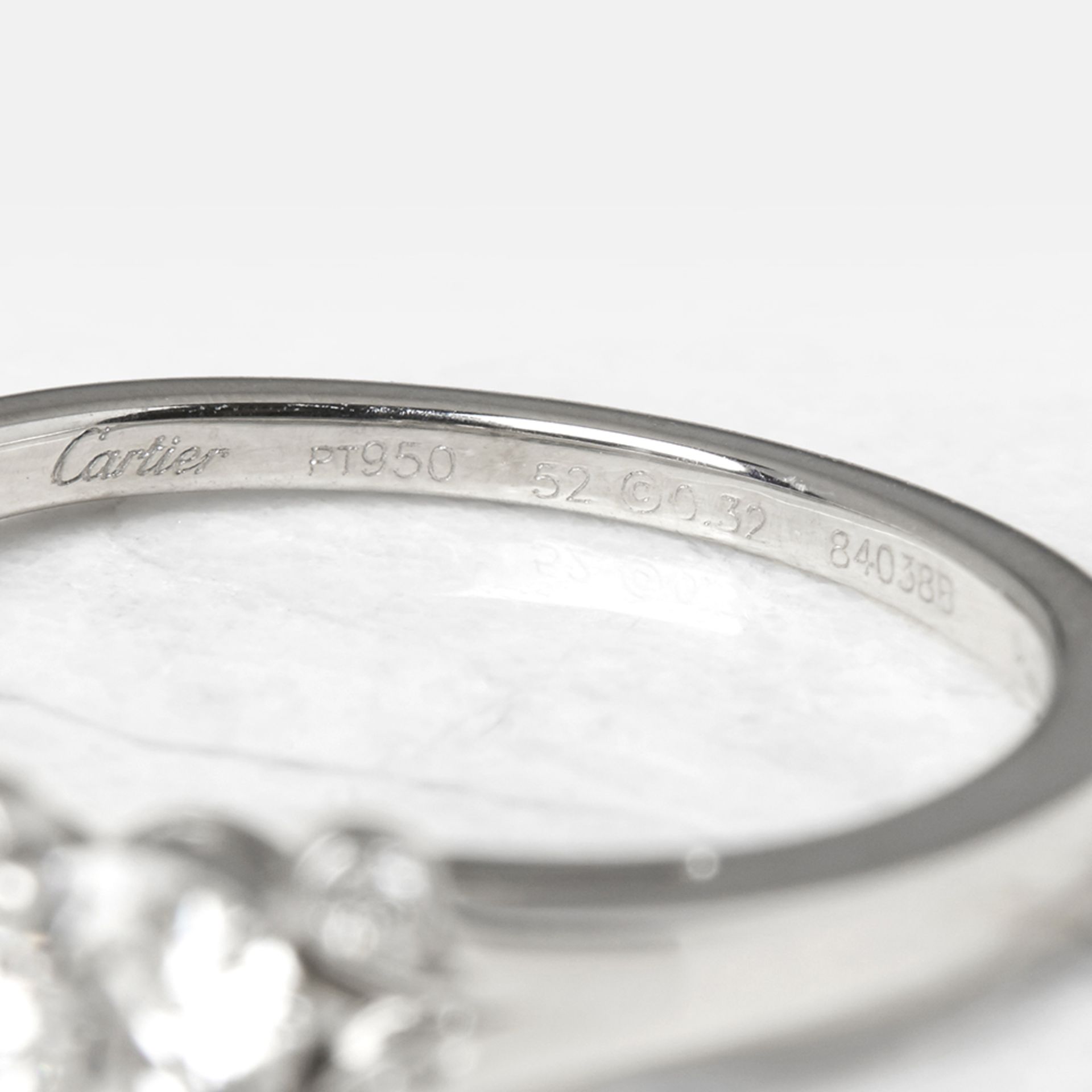 Cartier Platinum 0.32ct Diamond Ballerine Engagement Ring - Image 9 of 10