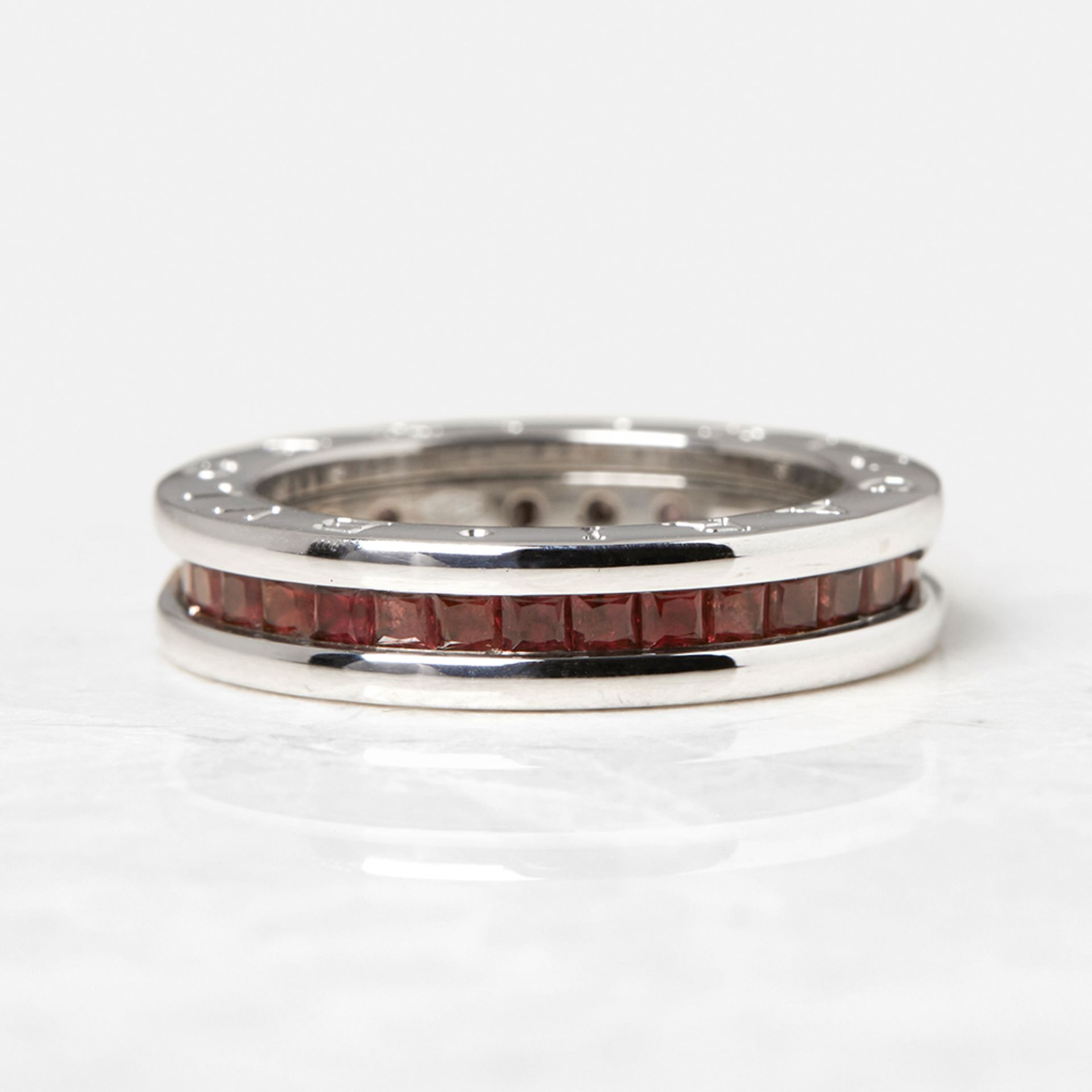 Bulgari 18k White Gold Garnet B.Zero 1 Ring - Image 6 of 8