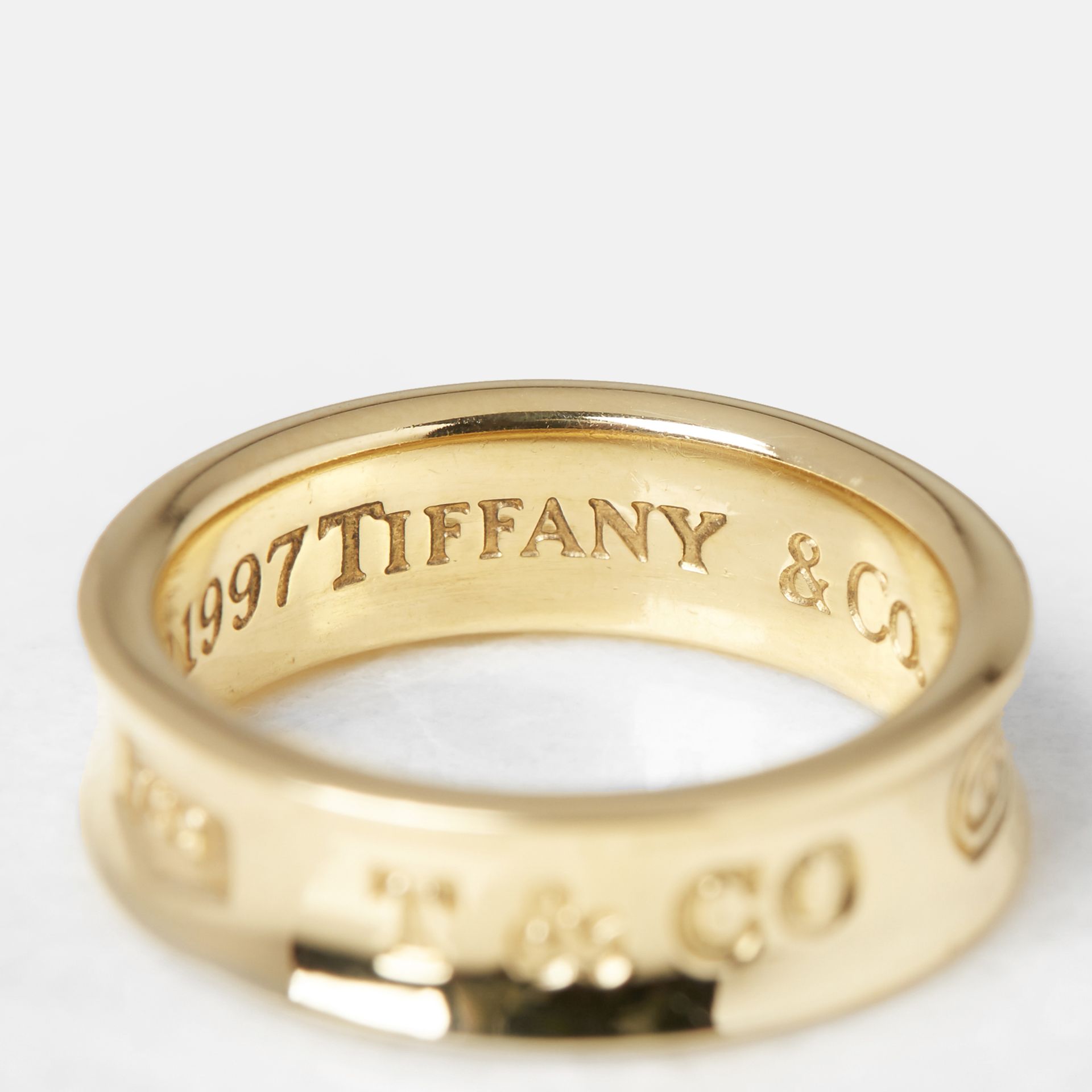 Tiffany & Co. 18k Yellow Gold Tiffany 1837 Ring - Image 10 of 10