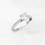 Cartier Platinum 1.02ct Diamond Engagement Ring