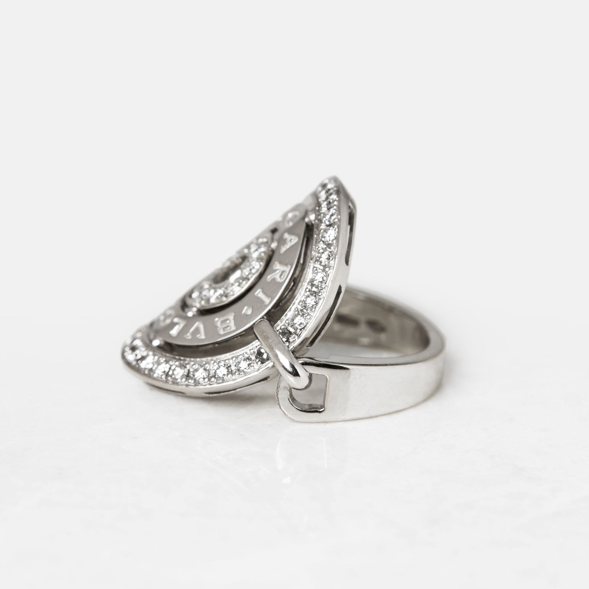 Bulgari 18k White Gold Diamond Cerchi Ring - Image 11 of 12