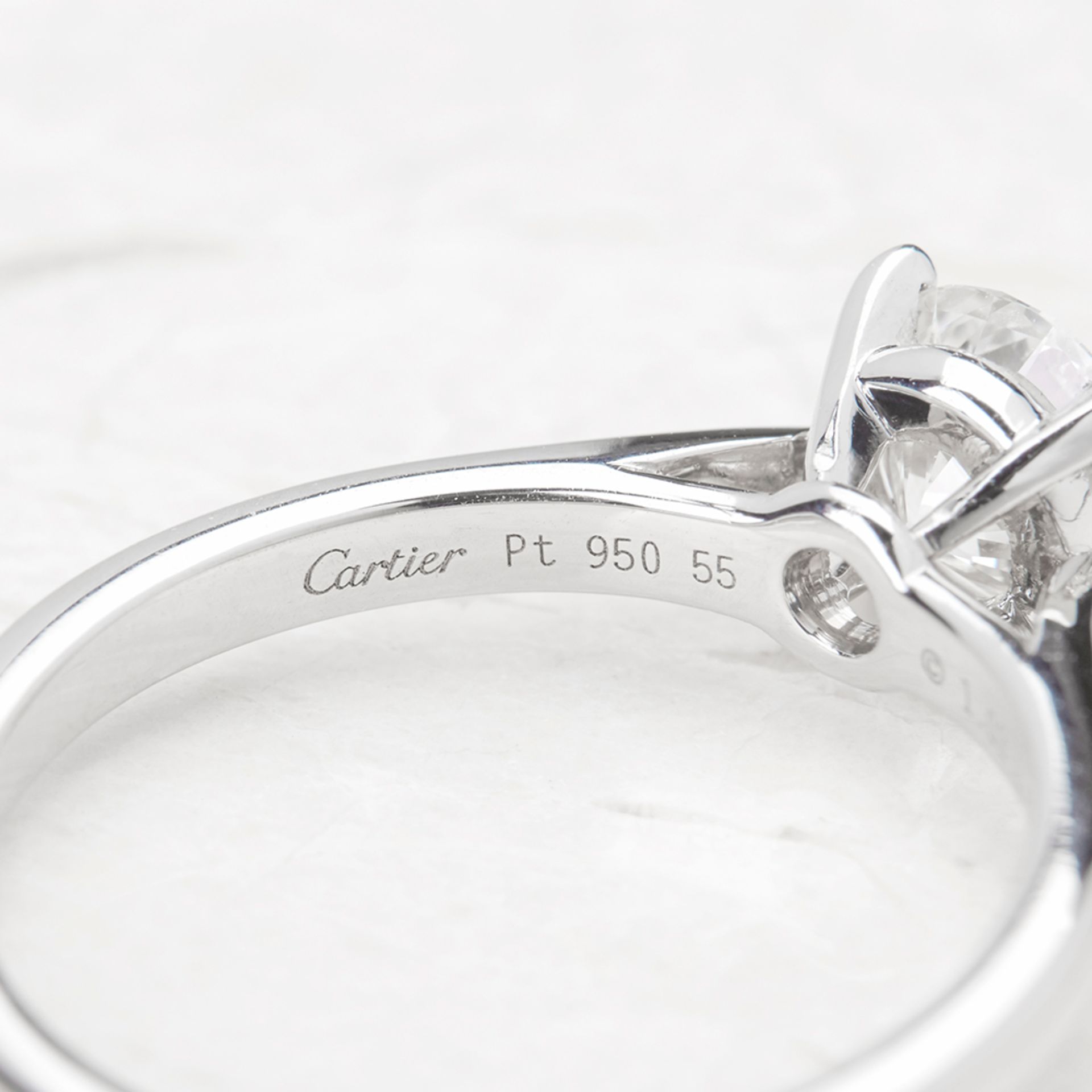 Cartier Platinum 1.02ct Diamond Engagement Ring - Image 17 of 17