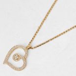 Roberto Coin 18k Yellow Gold Diamond Heart Necklace