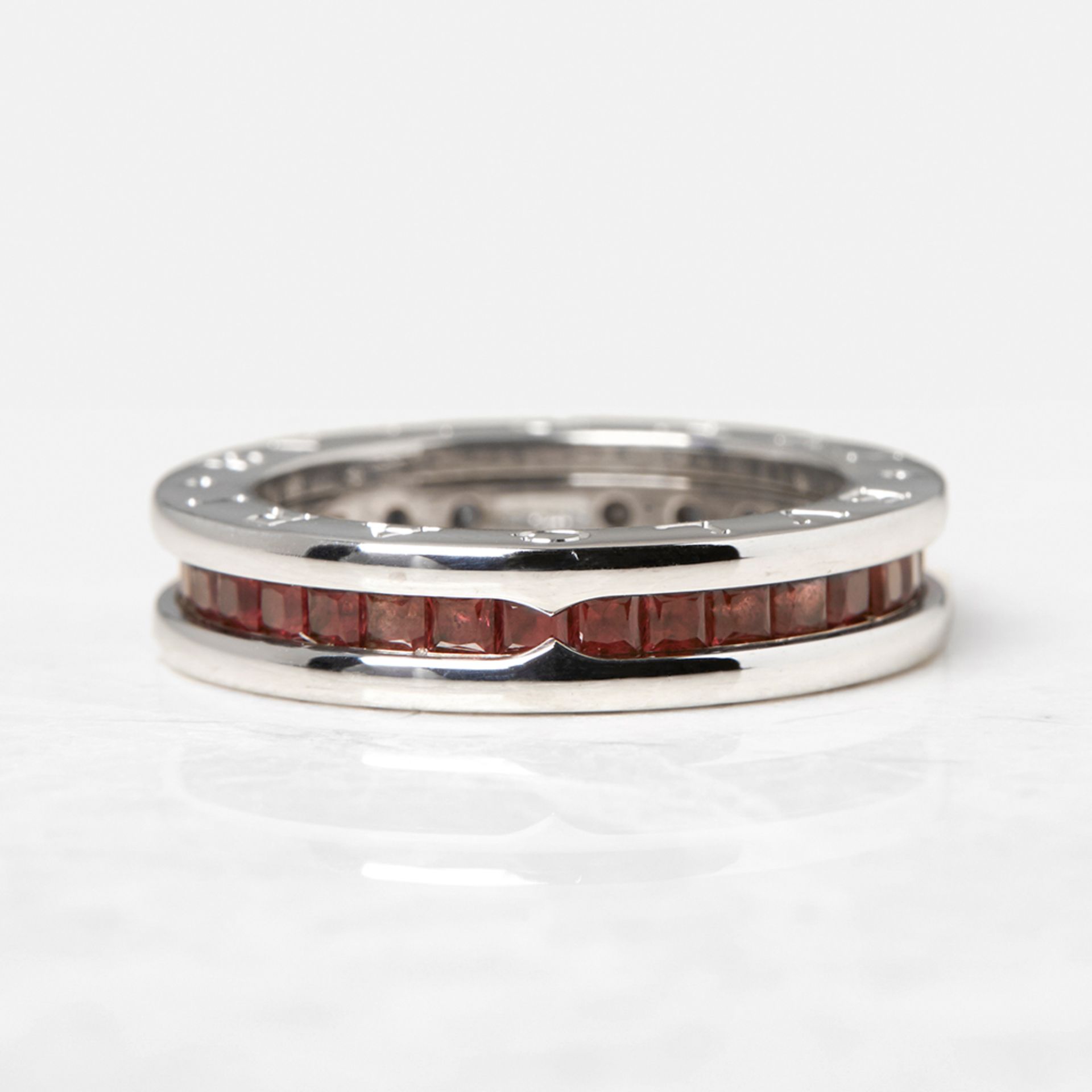 Bulgari 18k White Gold Garnet B.Zero 1 Ring - Image 2 of 8