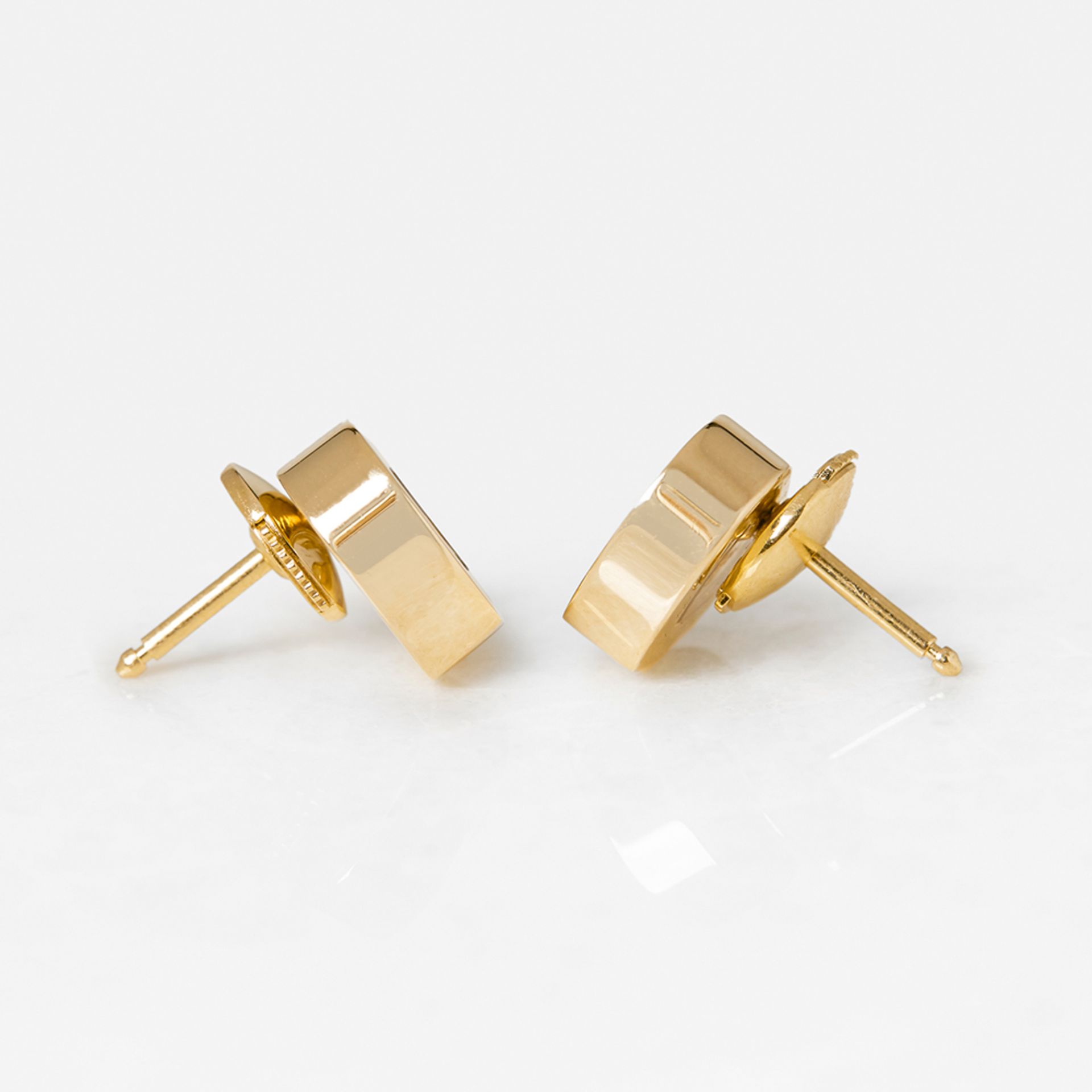 Chopard 18k Yellow Gold Happy Diamonds Stud Earrings - Image 4 of 10