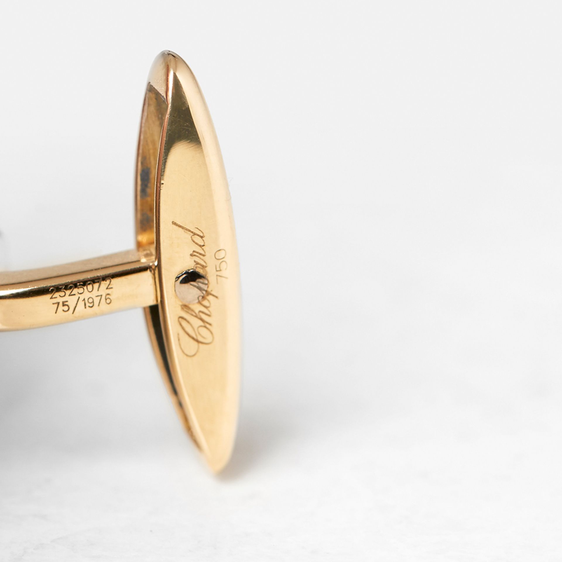 Chopard 18k Yellow Gold Happy Diamonds Cufflinks - Image 6 of 11