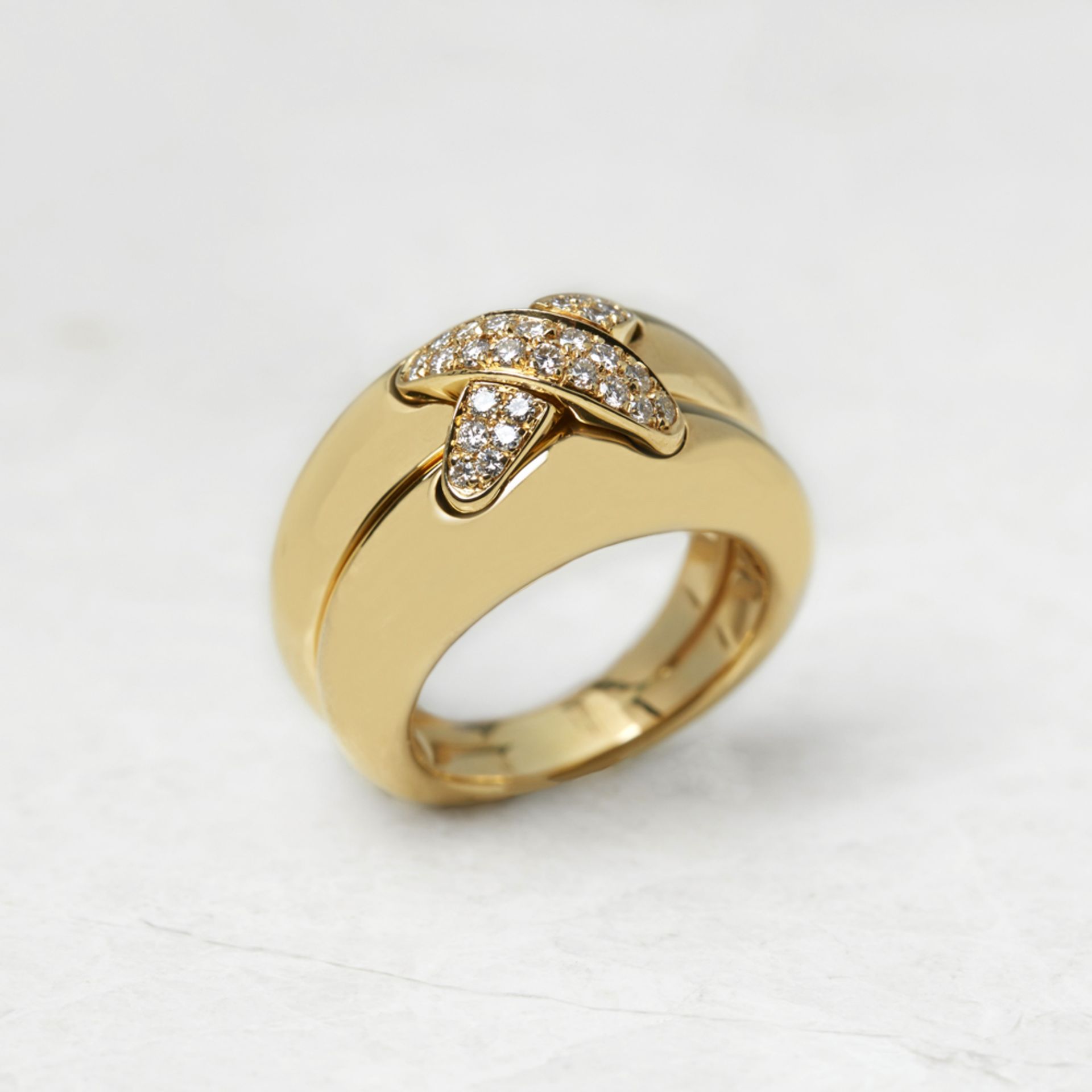 Chaumet 18k Yellow Gold 0.30ct Diamond Liens Ring