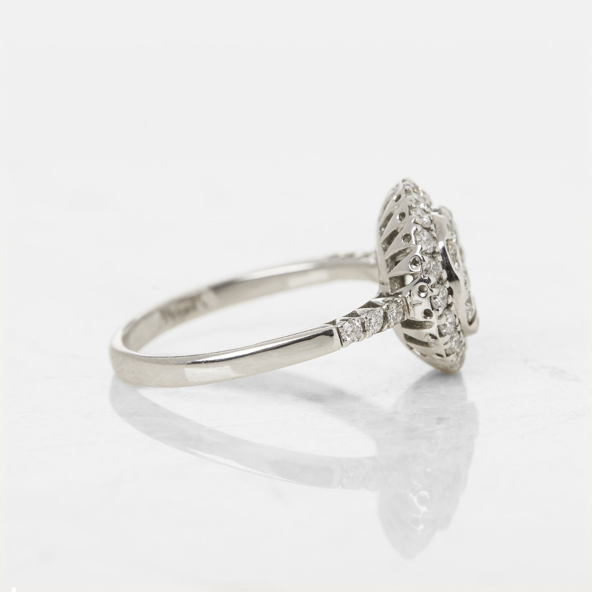 Mappin & Webb 18k White Gold Diamond Cluster Ring - Image 11 of 16