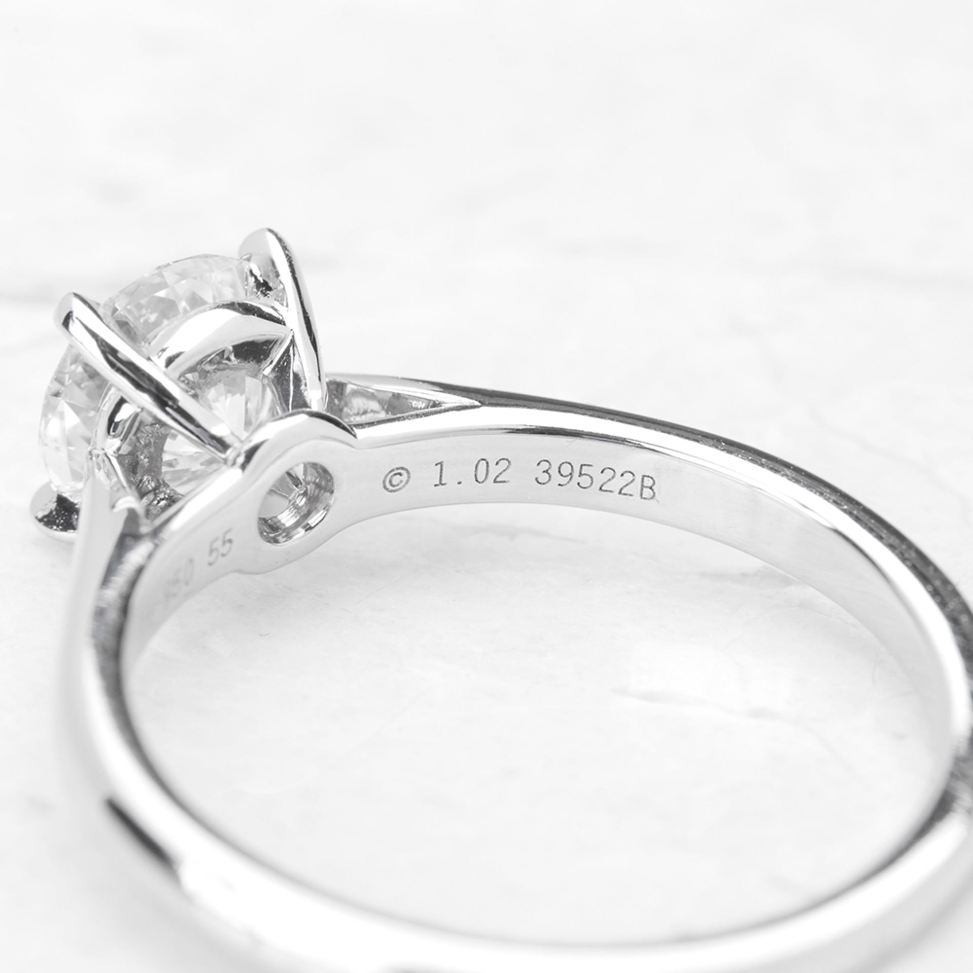 Cartier Platinum 1.02ct Diamond Engagement Ring - Image 8 of 17