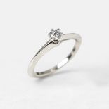 Tiffany & Co. Platinum 0.20ct Diamond Engagement Ring