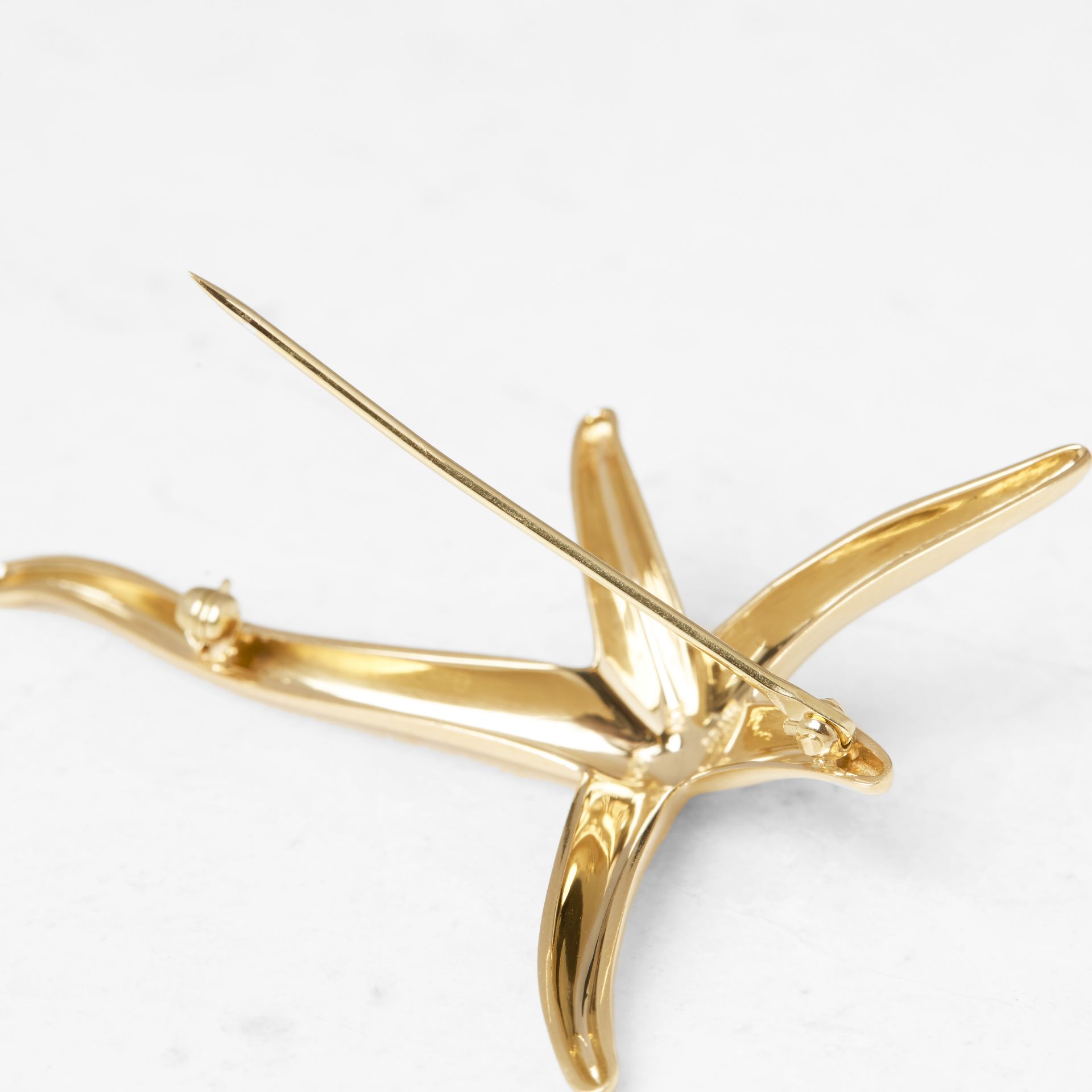 Tiffany & Co. 18k Yellow Gold Starfish Elsa Peretti Brooch - Image 8 of 9