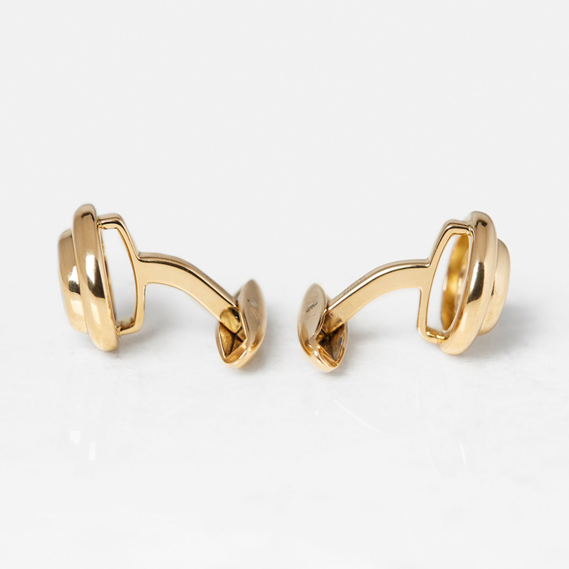 Chopard 18k Yellow Gold Happy Diamonds Cufflinks - Image 3 of 11