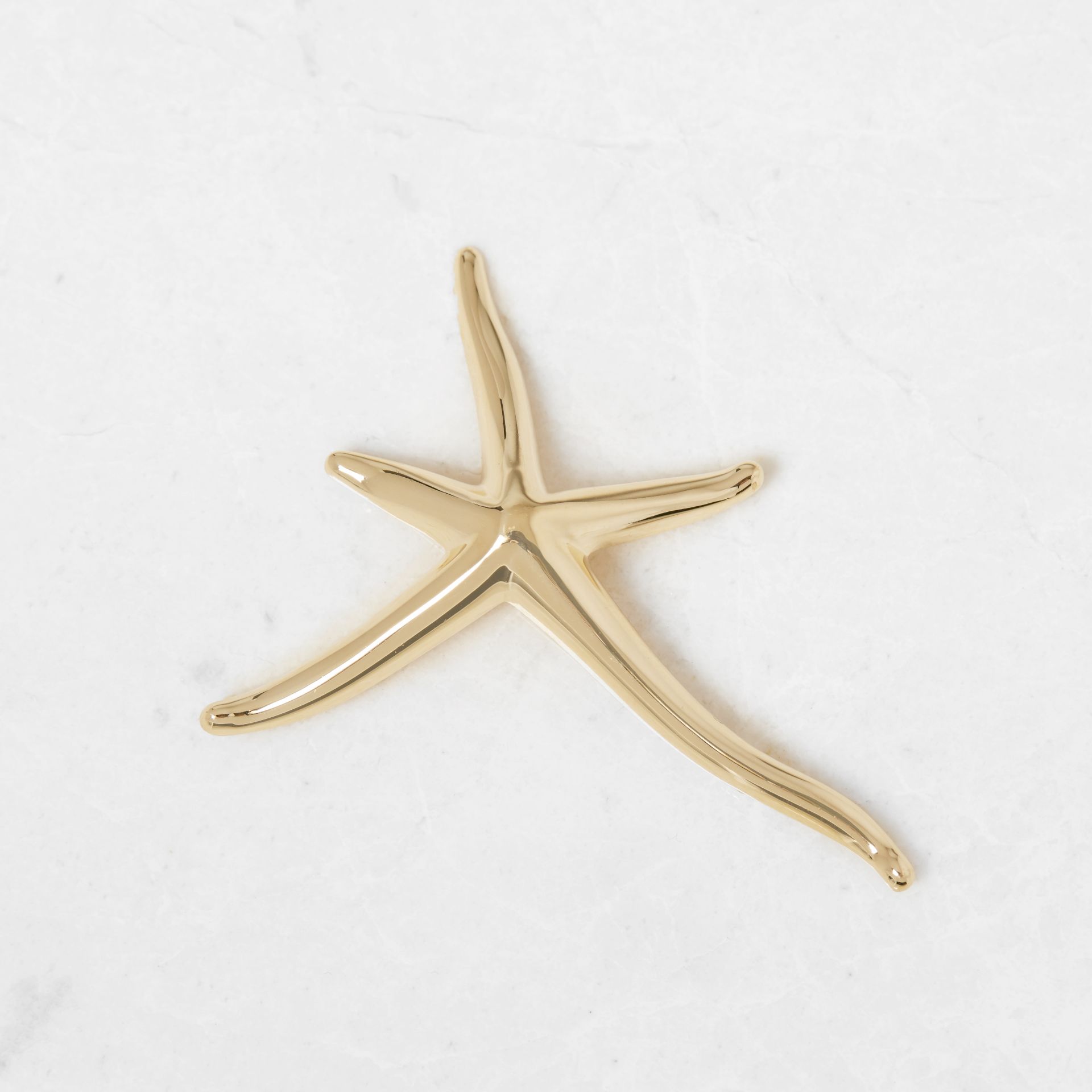 Tiffany & Co. 18k Yellow Gold Starfish Elsa Peretti Brooch - Image 5 of 9