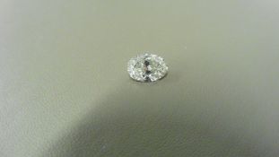 1.09ct oval cut diamond, loose stone. I colour and I1 clarity. 8.34 x 5.67 x 3.37mm. IGI