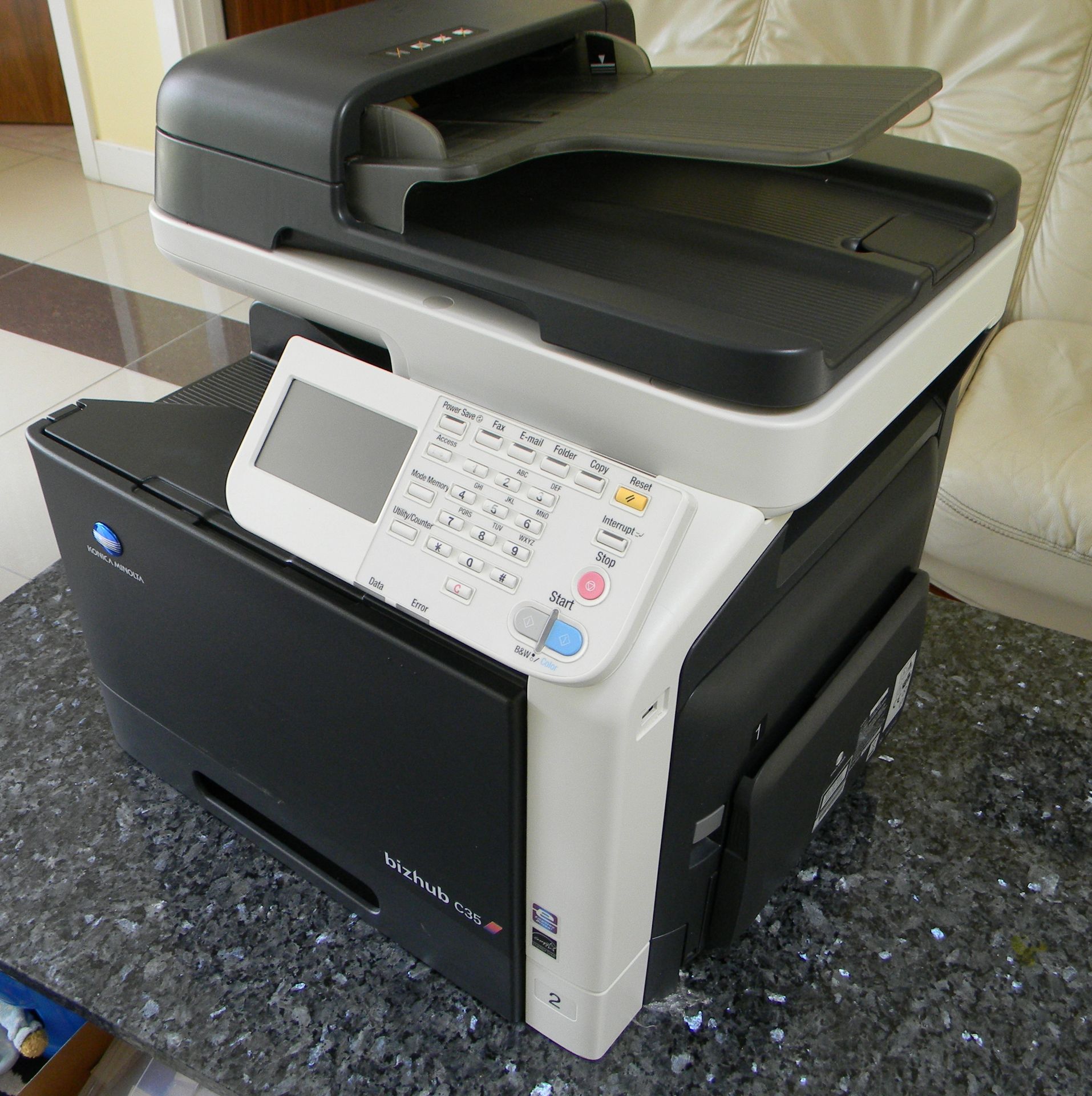 Konica Minolta Biz Hub C35 Colour A4 desktop Digital Copier/Printer/Fax/Scan . - Image 2 of 2