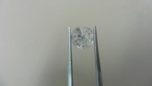 2.04ct Brilliant Cut Diamond, Enhanced stone. I colour, I2 clarity. 7.80 x 4.96mm. Valued at £4950